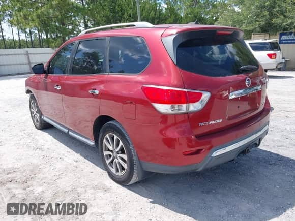 2013 Nissan Pathfinder SV with VIN 5N1AR2MN7DC646518, listed as a IAAI auction lot 42744170 with 182,332 mi miles and . Bid and sale history available at DreamBid. Image 3.
