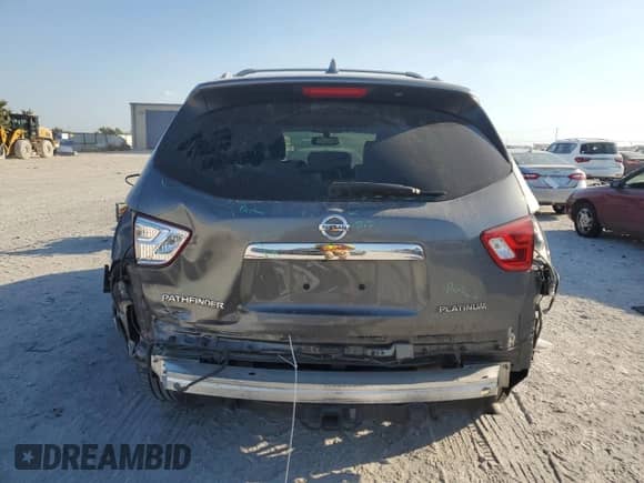 2019 Nissan Pathfinder Platinum with VIN 5N1DR2MN9KC652623, listed as a Copart auction lot 74395894 with 86,372 mi miles and Salvage title. Bid and sale history available at DreamBid. Image 6.