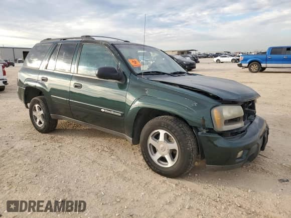 2003 Chevrolet TrailBlazer LT with VIN 1GNDS13S832282533, listed as a Copart auction lot 41462405 with 251,793 mi miles and Salvage title. Bid and sale history available at DreamBid. Image 4.