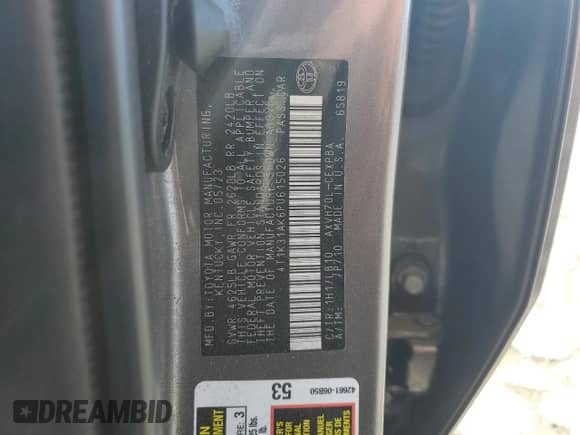 2023 Toyota Camry Hybrid XSE с VIN 4T1K31AK6PU615026, выставлен на аукционе Copart как лот 83769475 с пробегом 141 199 миль миль и Списание • Salvage title. История ставок и продаж доступна на DreamBid. Изображение 12.