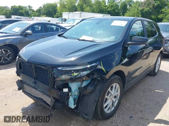 2024 Chevrolet Equinox LT z VIN 3GNAXKEGXRL332519, wystawiony jako IAAI lot #42354759 z przebiegiem 22 218 mil mil oraz . Historia ofert i sprzedaży dostępna na DreamBid. Obrazek 2.