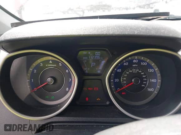 2013 Hyundai Elantra GLS with VIN KMHDH4AE4DU855354, listed as a IAAI auction lot 43291304 with 112,396 mi miles and . Bid and sale history available at DreamBid. Image 7.