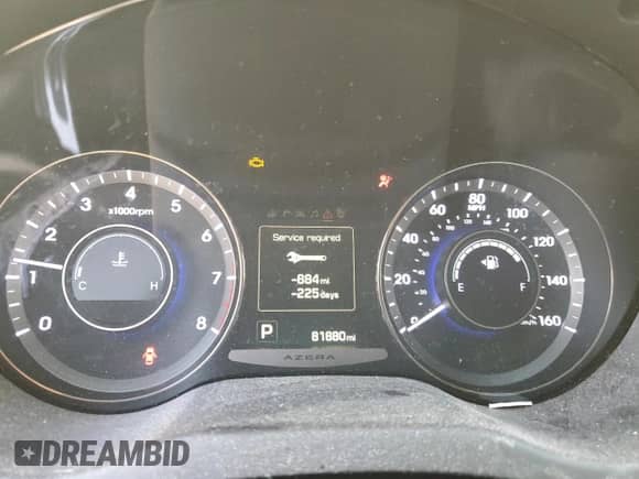 2017 Hyundai Azera Limited с VIN KMHFH4JG0HA578235, выставлен на аукционе Copart как лот 82379584 с пробегом 81 880 миль миль и Чистый • Clean title. История ставок и продаж доступна на DreamBid. Изображение 9.