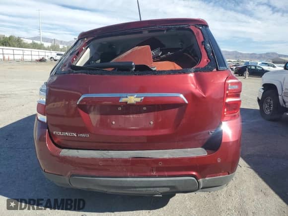 2017 Chevrolet Equinox LT with VIN 2GNFLFEK4H6165204, listed as a Copart auction lot 71922015 with 45,241 mi miles and Salvage title. Bid and sale history available at DreamBid. Image 6.
