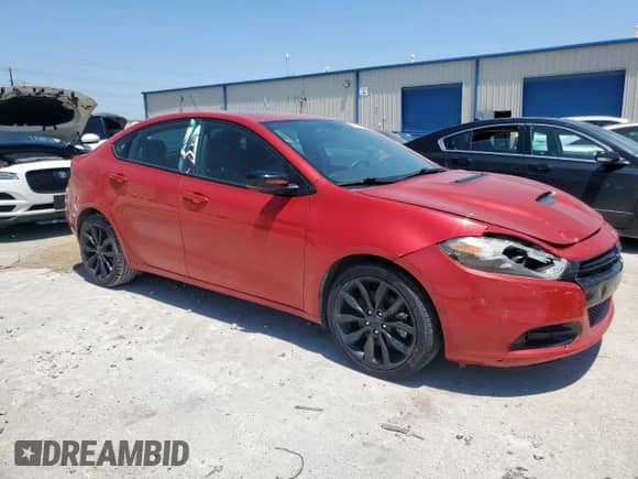 2016 Dodge Dart GT with VIN 1C3CDFEB7GD749741, listed as a Copart auction lot 56930785 with 160,337 mi miles and Clean title. Bid and sale history available at DreamBid. Image 4.