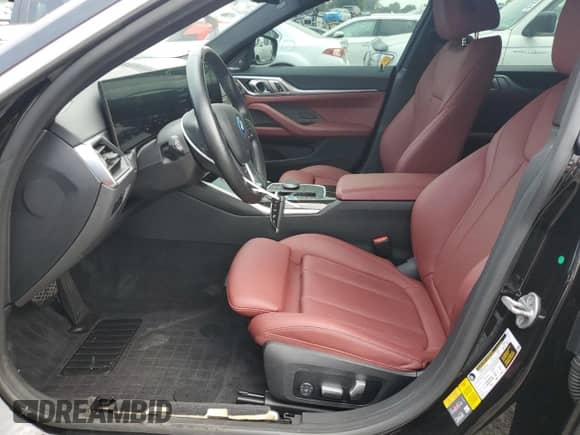 2023 BMW i4 eDrive35 with VIN WBY43AW0XPFP92914, listed as a Copart auction lot 66748865 with 32,088 mi miles and Salvage title. Bid and sale history available at DreamBid. Image 7.