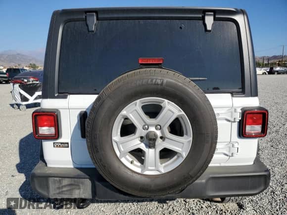 2022 Jeep Wrangler Unlimited Sport S с VIN 1C4HJXDNXNW256780, выставлен на аукционе Copart как лот 76101474 с пробегом 56 954 миль миль и Списание • Salvage title. История ставок и продаж доступна на DreamBid. Изображение 6.