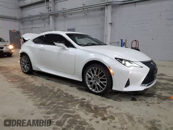 2022 Lexus RC 300 с VIN JTHD85EC0N5006688, выставлен на аукционе Copart как лот 56381435 с пробегом 24 551 миль миль и Списание • Salvage title. История ставок и продаж доступна на DreamBid. Изображение 4.