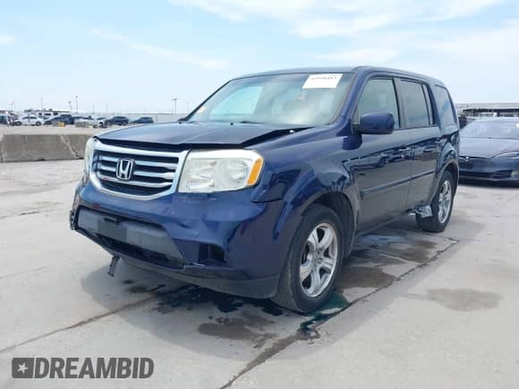 2013 Honda Pilot EX-L with VIN 5FNYF4H65DB025730, listed as a IAAI auction lot 42958483 with 223,631 mi miles and . Bid and sale history available at DreamBid. Image 2.