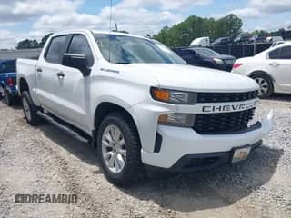2020 Chevrolet Silverado 1500 Custom z VIN 1GCPWBEF9LZ262105, wystawiony jako IAAI lot #42916860 z przebiegiem 61 544 mil mil oraz . Historia ofert i sprzedaży dostępna na DreamBid. Obrazek 1.