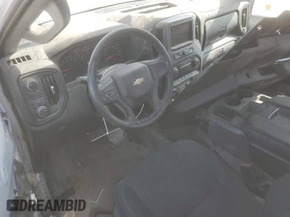 2022 Chevrolet Silverado 2500HD Work Truck with VIN 1GC5YLE7XNF243194, listed as a Copart auction lot 52518155 with 44,689 mi miles and Salvage title. Bid and sale history available at DreamBid. Image 8.