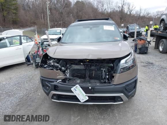 2023 Nissan Pathfinder Rock Creek with VIN 5N1DR3BD9PC254223, listed as a IAAI auction lot 41738783 with 21,231 mi miles and . Bid and sale history available at DreamBid. Image 12.