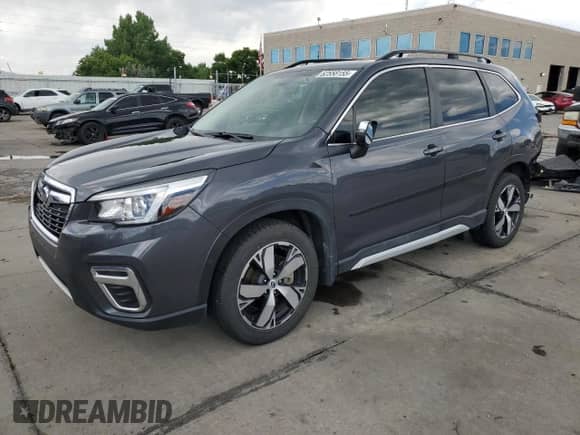 2020 Subaru Forester Touring with VIN JF2SKAXC9LH553617, listed as a Copart auction lot 62558155 with 55,366 mi miles and Salvage title. Bid and sale history available at DreamBid. Image 1.