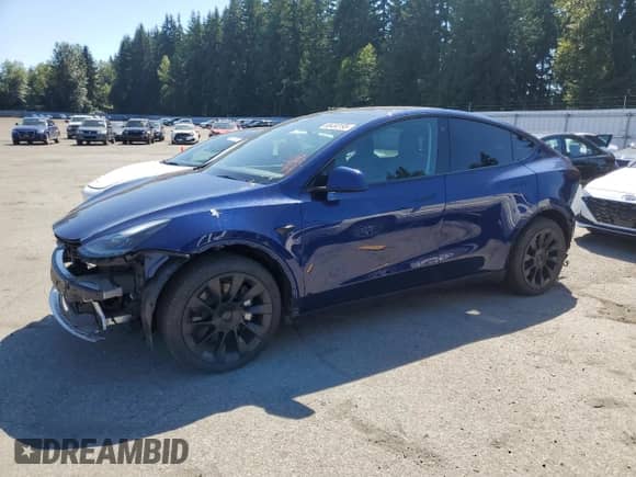 2022 Tesla Model Y Long Range с VIN 7SAYGAEE2NF558307, выставлен на аукционе Copart как лот 66450195 с пробегом 5 226 миль миль и Списание • Salvage title. История ставок и продаж доступна на DreamBid. Изображение 1.