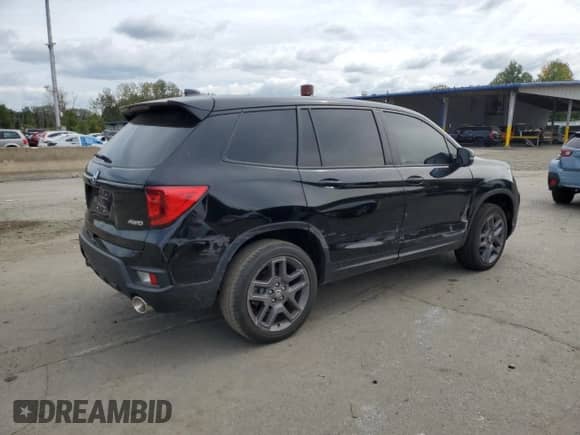 2025 Honda Passport EX-L с VIN 5FNYF8H54SB010454, выставлен на аукционе Copart как лот 81134035 с пробегом 4 943 миль миль и Списание • Salvage title. История ставок и продаж доступна на DreamBid. Изображение 3.