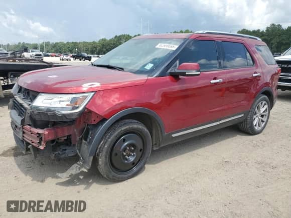 2017 Ford Explorer Limited z VIN 1FM5K7FH7HGD90406, wystawiony jako Copart lot #62989095 z przebiegiem 126 423 mil mil oraz Szkoda całkowita • Salvage title. Historia ofert i sprzedaży dostępna na DreamBid. Obrazek 1.