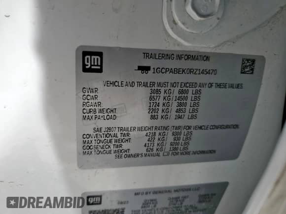2024 Chevrolet Silverado 1500 Custom z VIN 1GCPABEK0RZ145470, wystawiony jako Copart lot #80201295 z przebiegiem 75 661 mil mil oraz Szkoda całkowita • Salvage title. Historia ofert i sprzedaży dostępna na DreamBid. Obrazek 12.