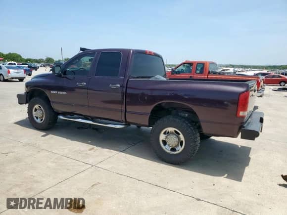2004 Dodge 2500 SLT с VIN 3D7KU28C44G142933, выставлен на аукционе Copart как лот 65189335 с пробегом 297 827 миль миль и Списание • Salvage title. История ставок и продаж доступна на DreamBid. Изображение 2.