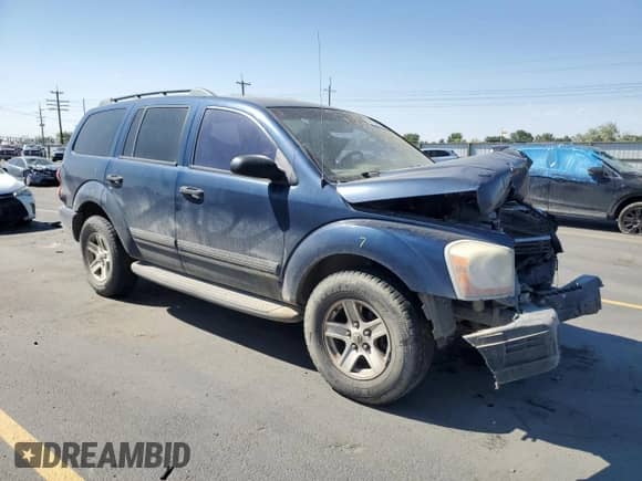 2005 Dodge Durango SLT with VIN 1D4HB48N45F510282, listed as a Copart auction lot 64415205 with 250,515 mi miles and Salvage title. Bid and sale history available at DreamBid. Image 4.