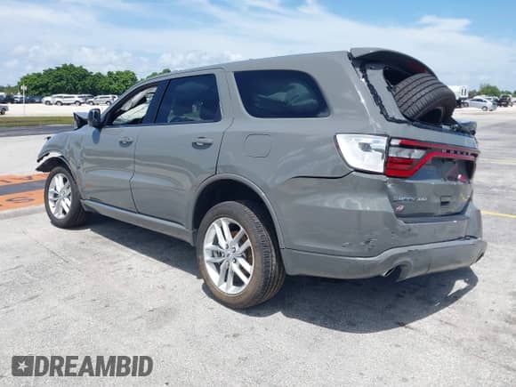 2025 Dodge Durango GT with VIN 1C4RDJDG2SC547233, listed as a IAAI auction lot 43046828 with 7,382 mi miles and . Bid and sale history available at DreamBid. Image 3.