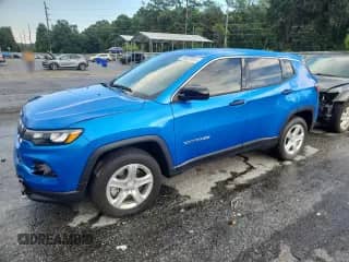 2023 Jeep Compass Sport with VIN 3C4NJDANXPT543406, listed as a Copart auction lot 64623915 with 8,542 mi miles and Salvage title. Bid and sale history available at DreamBid. Image 1.