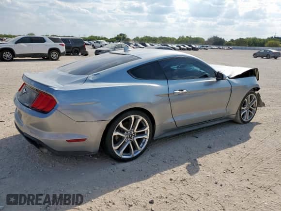2022 Ford Mustang EcoBoost Premium with VIN 1FA6P8TH2N5147023, listed as a Copart auction lot 80747265 with Not provided miles and Salvage title. Bid and sale history available at DreamBid. Image 3.