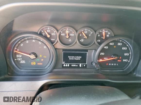 2024 Chevrolet Silverado 1500 Custom z VIN 1GCPABEKXRZ322378, wystawiony jako Copart lot #69146745 z przebiegiem 16 306 mil mil oraz Szkoda całkowita • Salvage title. Historia ofert i sprzedaży dostępna na DreamBid. Obrazek 9.
