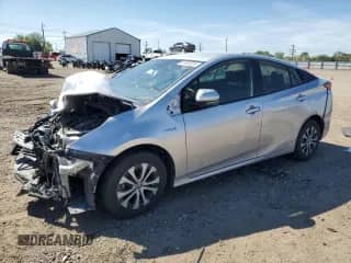 2021 Toyota Prius LE with VIN JTDL9MFU2M3024969, listed as a Copart auction lot 57458635 with 49,085 mi miles and Salvage title. Bid and sale history available at DreamBid. Image 1.