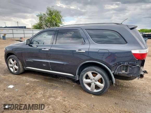 2012 Dodge Durango Citadel with VIN 1C4RDJEGXCC322655, listed as a Copart auction lot 81565505 with 225,763 mi miles and Salvage title. Bid and sale history available at DreamBid. Image 2.