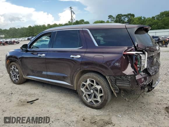 2021 Hyundai Palisade Calligraphy с VIN KM8R74HE1MU279897, выставлен на аукционе Copart как лот 61725115 с пробегом 57 780 миль миль и Списание • Salvage title. История ставок и продаж доступна на DreamBid. Изображение 2.