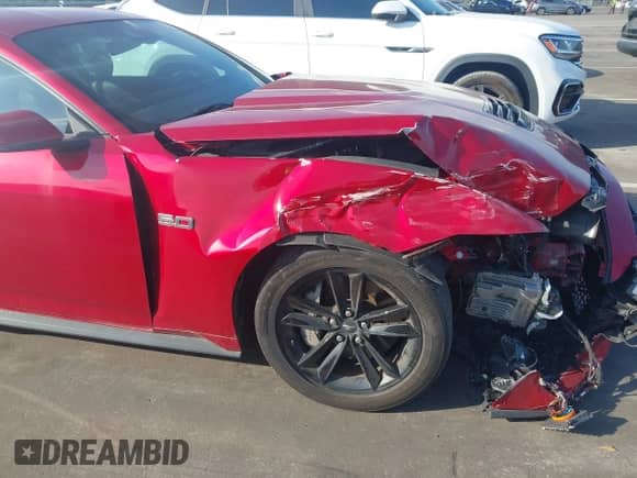 2024 Ford Mustang GT Premium with VIN 1FA6P8CF8R5405243, listed as a IAAI auction lot 43303644 with 30,887 mi miles and . Bid and sale history available at DreamBid. Image 6.