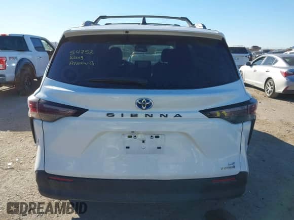 2024 Toyota Sienna LE with VIN 5TDBRKEC0RS217006, listed as a IAAI auction lot 41389239 with 23,983 mi miles and . Bid and sale history available at DreamBid. Image 16.