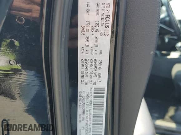 2020 Dodge Durango SXT Plus with VIN 1C4RDJAGXLC269560, listed as a Copart auction lot 70490125 with 91,203 mi miles and Salvage title. Bid and sale history available at DreamBid. Image 14.