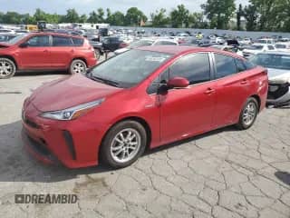 2022 Toyota Prius L Eco with VIN JTDKAMFU4N3190236, listed as a Copart auction lot 64240135 with 77,809 mi miles and Salvage title. Bid and sale history available at DreamBid. Image 1.