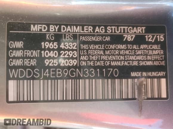 2016 Mercedes-Benz CLA 250 с VIN WDDSJ4EB9GN331170, выставлен на аукционе Copart как лот 85321745 с пробегом 171 182 миль миль и Чистый • Clean title. История ставок и продаж доступна на DreamBid. Изображение 12.