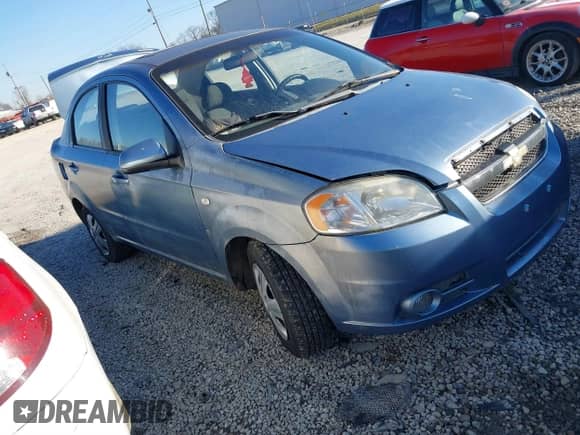 2007 Chevrolet Aveo LT с VIN KL1TG55687B100646, выставлен на аукционе IAAI как лот 41658736 с пробегом 145 760 миль миль и . История ставок и продаж доступна на DreamBid. Изображение 1.