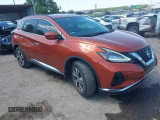 2019 Nissan Murano SL with VIN 5N1AZ2MJ2KN165350, listed as a IAAI auction lot 42994025 with 40,141 mi miles and . Bid and sale history available at DreamBid. Image 1.