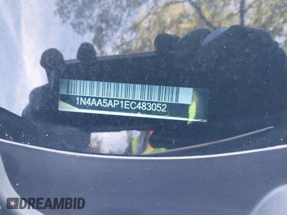 2014 Nissan Maxima SV z VIN 1N4AA5AP1EC483052, wystawiony jako IAAI lot #42807542 z przebiegiem 319 387 mil mil oraz . Historia ofert i sprzedaży dostępna na DreamBid. Obrazek 12.