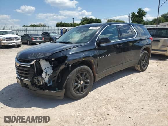 2018 Chevrolet Traverse LS with VIN 1GNERFKW7JJ241427, listed as a Copart auction lot 70282385 with Not provided miles and Salvage title. Bid and sale history available at DreamBid. Image 1.