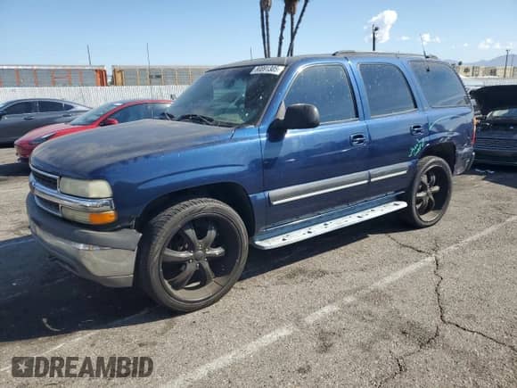 2001 Chevrolet Tahoe LS with VIN 1GNEC13T91R147690, listed as a Copart auction lot 80891305 with 219,857 mi miles and Salvage title. Bid and sale history available at DreamBid. Image 1.