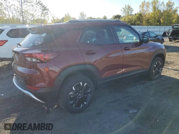 2023 Chevrolet TrailBlazer LT with VIN KL79MRSLXPB149325, listed as a Copart auction lot 85744995 with 7,745 mi miles and Salvage title. Bid and sale history available at DreamBid. Image 3.