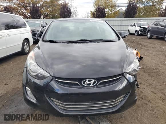 2013 Hyundai Elantra GLS with VIN KMHDH4AE7DU796106, listed as a Copart auction lot 87054845 with 100,828 mi miles and Salvage title. Bid and sale history available at DreamBid. Image 5.