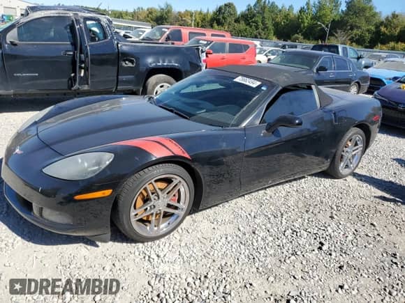 2006 Chevrolet Corvette with VIN 1G1YY36UX65128869, listed as a Copart auction lot 75662494 with 100,415 mi miles and Salvage title. Bid and sale history available at DreamBid. Image 1.