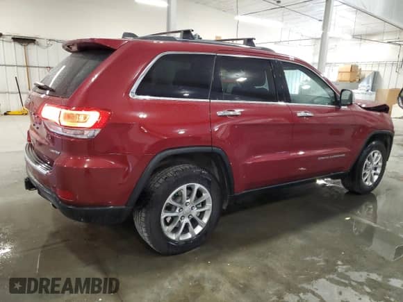 2014 Jeep Grand Cherokee Limited с VIN 1C4RJFBT7EC192201, выставлен на аукционе Copart как лот 82331555 с пробегом 41 027 миль миль и Списание • Salvage title. История ставок и продаж доступна на DreamBid. Изображение 3.