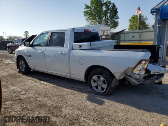 2018 Ram 1500 Big Horn с VIN 1C6RR6TT6JS149287, выставлен на аукционе Copart как лот 53430415 с пробегом 147 409 миль миль и Списание • Salvage title. История ставок и продаж доступна на DreamBid. Изображение 2.