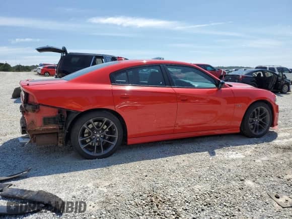 2023 Dodge Charger Scat Pack with VIN 2C3CDXGJ6PH534901, listed as a Copart auction lot 70214005 with 28,788 mi miles and Salvage title. Bid and sale history available at DreamBid. Image 3.