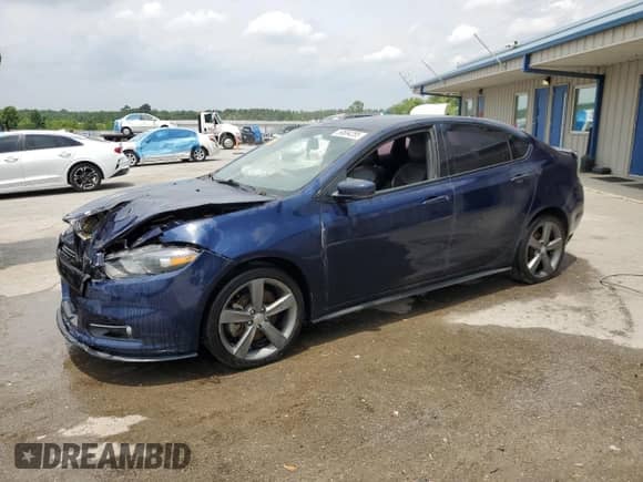 2015 Dodge Dart GT with VIN 1C3CDFEB4FD378276, listed as a Copart auction lot 59884285 with 87,138 mi miles and Salvage title. Bid and sale history available at DreamBid. Image 1.