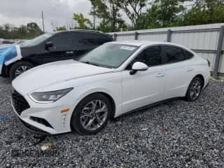 2020 Hyundai Sonata SEL with VIN 5NPEF4JA5LH025020, listed as a Copart auction lot 69611925 with 87,798 mi miles and Salvage title. Bid and sale history available at DreamBid. Image 1.