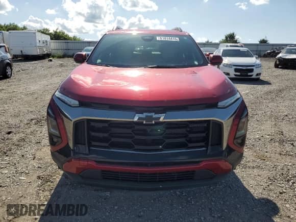 2025 Chevrolet Equinox FWD ACTIV z VIN 3GNAXKEG0SL145943, wystawiony jako Copart lot #61814415 z przebiegiem 13 375 mil mil oraz Szkoda całkowita • Salvage title. Historia ofert i sprzedaży dostępna na DreamBid. Obrazek 5.