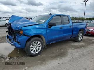 2023 Chevrolet Silverado 1500 Custom with VIN 1GCRABEK0PZ279501, listed as a Copart auction lot 54910825 with 31,139 mi miles and Salvage title. Bid and sale history available at DreamBid. Image 1.